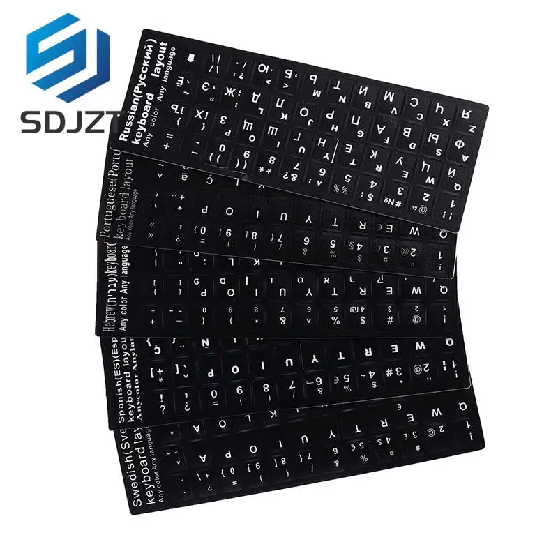 

1PC Russian Keyboard Cover Stickers For Book Laptop Keyboard Computer Standard Letter Keyboard Cover Film French English Sticker