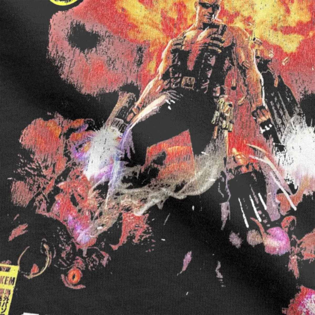 Фото Мужская футболка Nukem, новинка, футболки из 100% хлопка, футболки с короткими рукавами, одежда с круглым воротником, вечерние №4