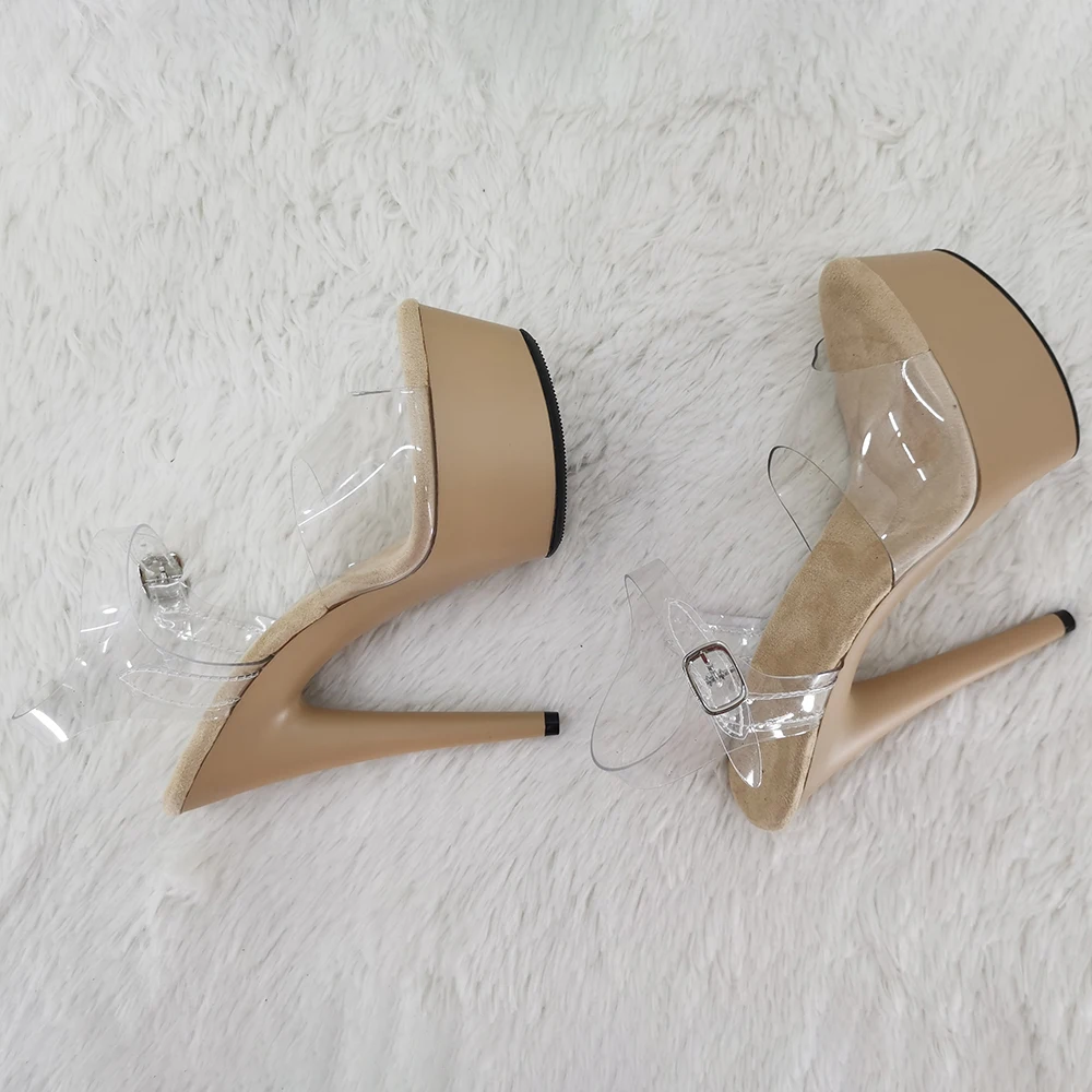 Leecab 6Inch/15cm pvc upper lady High Heels  Platform Party Sexy  Exotic Pole Dancing Sandals