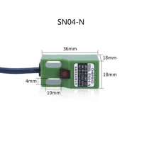 inductive proximity switch sn04 n metal approach sensor npn pnp 3 wire dc 6 36v