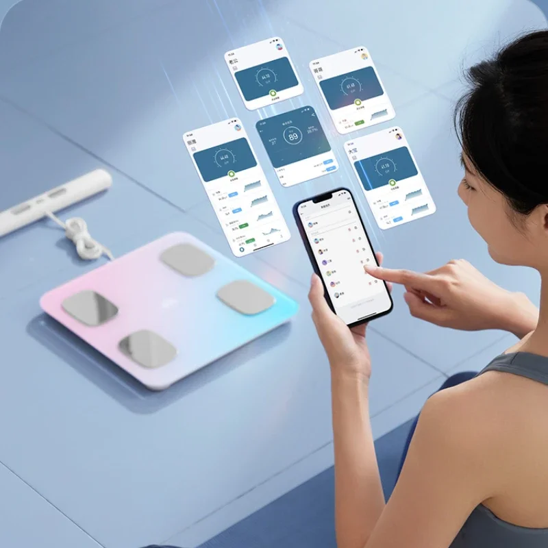 Умные весы для жира в организме: Интеграция LED DisplayAPP Маленькие прецизионные