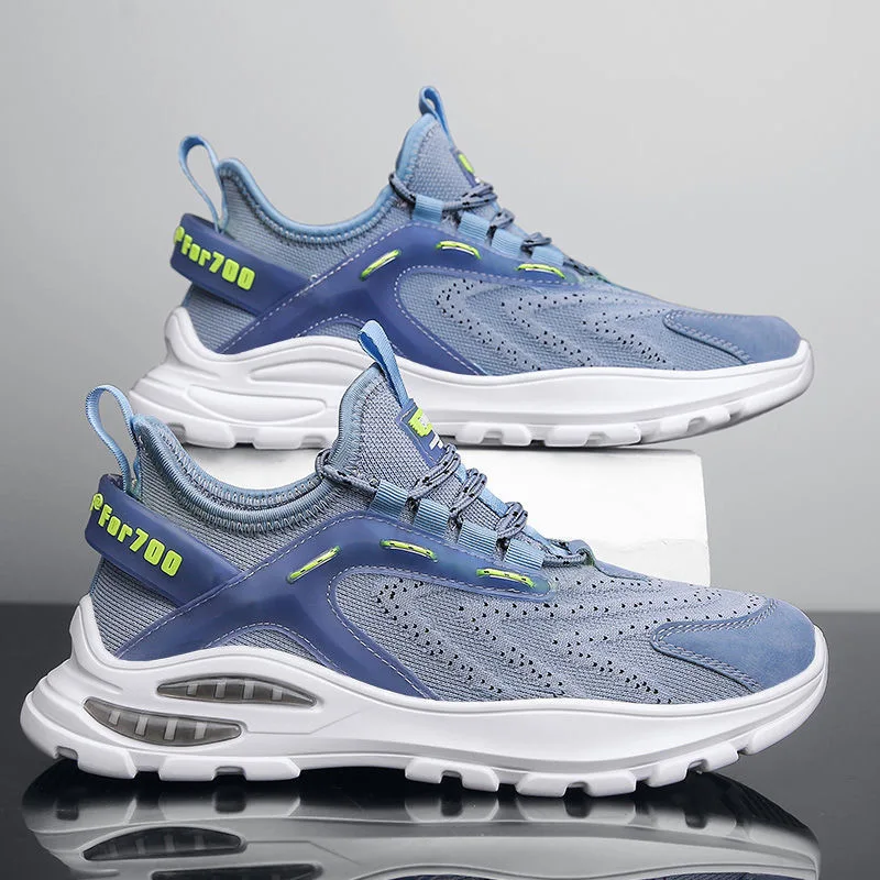 

Men's Mesh Sneakers Flying Weave Sports Shoes Breathable Comfortable Running Shoes Outdoor Men All-match Light Athletic Shoes