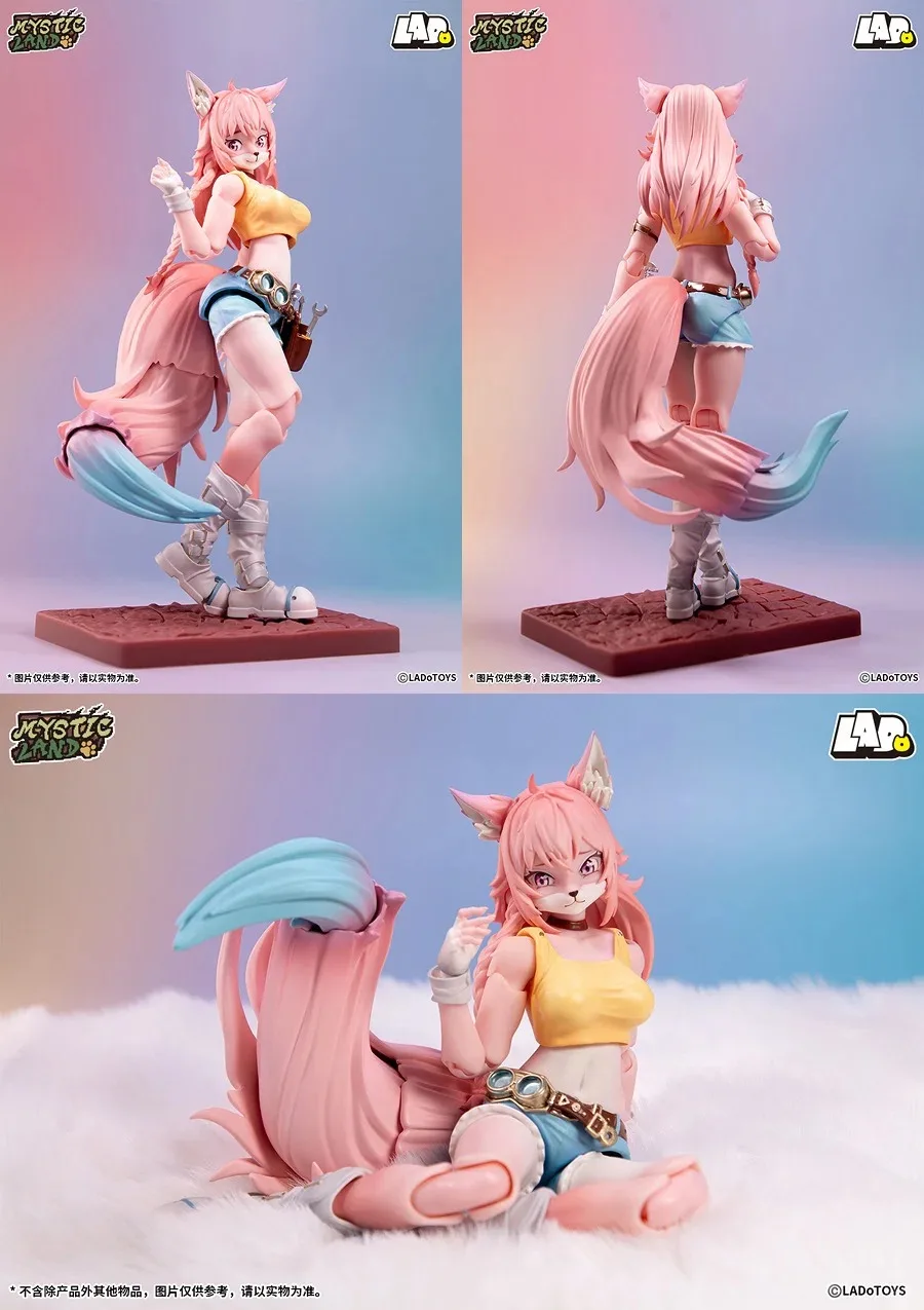 СОВЕРШЕННО НОВЫЙ LADOTOYS 112 Magical Continent Candy Land Style Fox Girl Liya Limited Pink Edition Полный набор 6-дюймовых экшн-игрушек (art.: 3920d25e87fed) - 3920d25e87fed