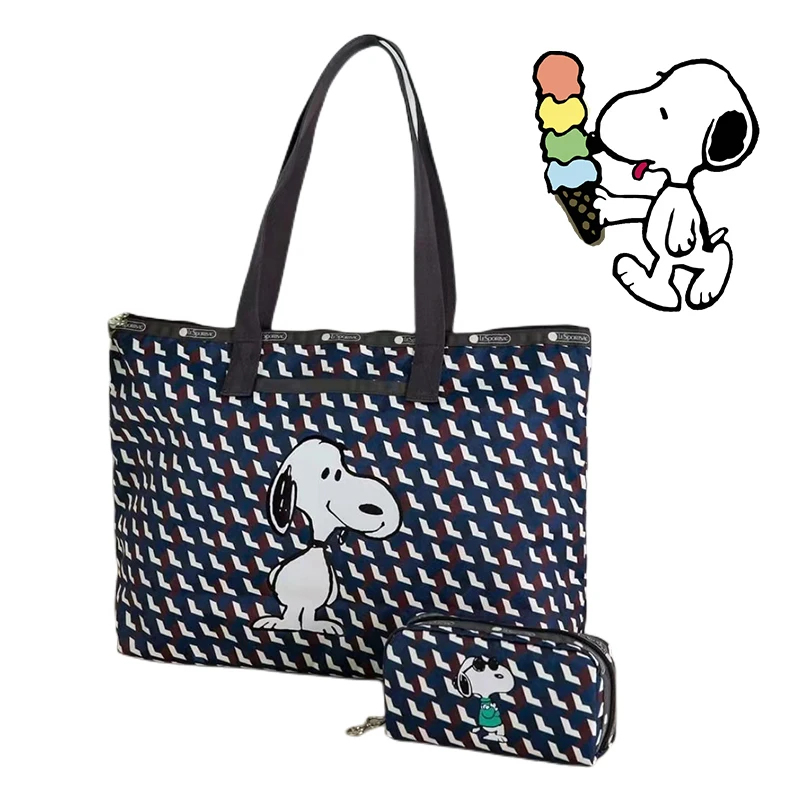 

Аниме Спайк Snoopy модная сумка через плечо для кавайных девушек Большая вместительная сумка-тоут Кошелек для монет кошелек мультяшная женска...