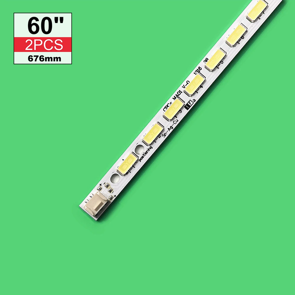 

Kit 2pcs LED Strip For SONY KLV-60EX640 KDL-60R550A KDL-60R555A Sharp LC-60LE635 LC-60LE640U LC-60LE751 JE600D3GV2AY JE600D3LB4N