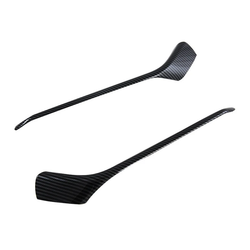 Carbon Fiber Front & Rear Fog Light Trims For Honda Civic Hatchback 2020 2021