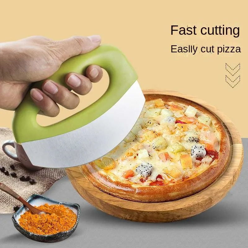 

Stainless Steel Pizza Knife With Protective Cover