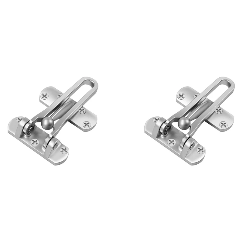 

2X Home Reinforced Lock Security Door Lock Hotel Anti-Theft Buttons Home Bedroom Door Latch
