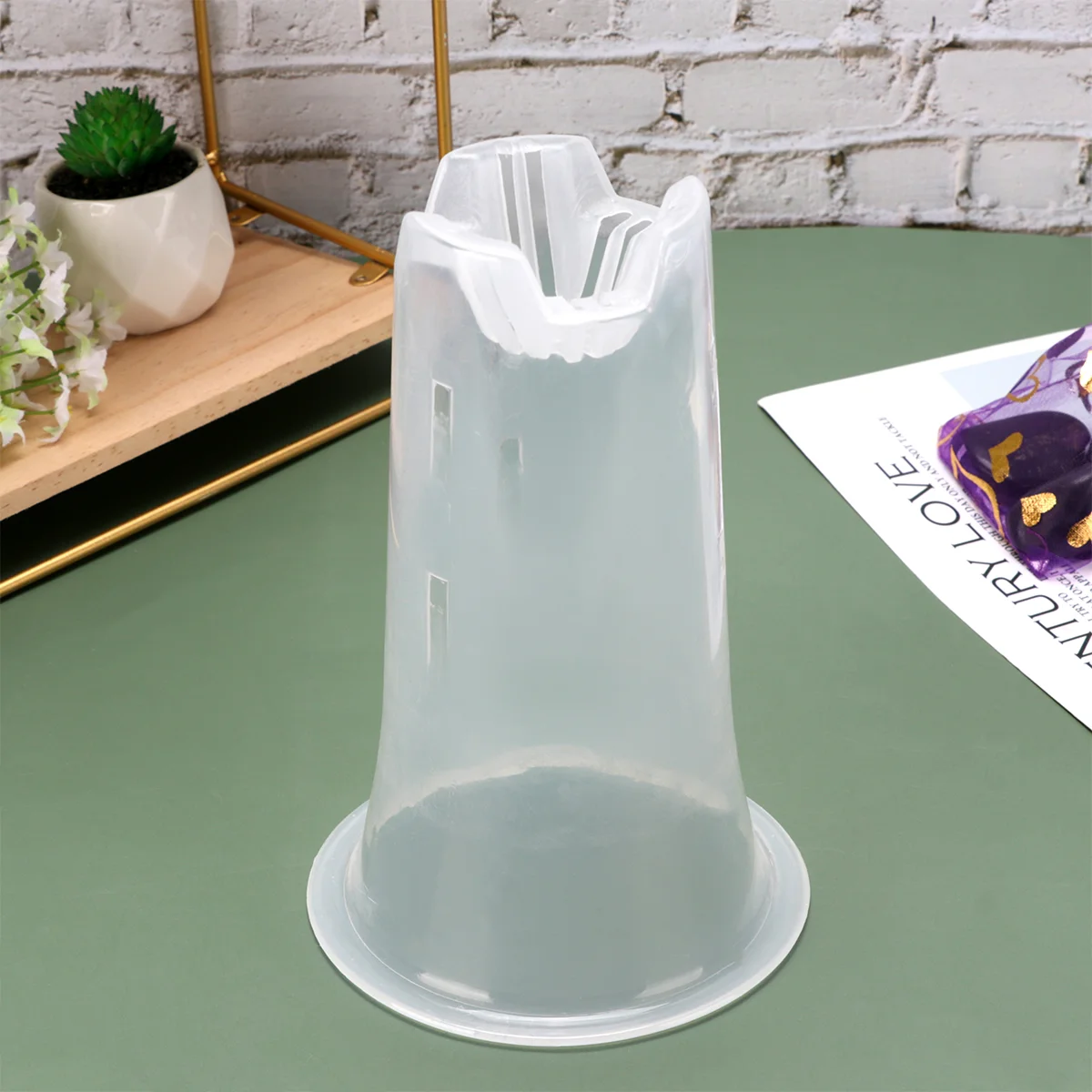 

4pcs Slotted Orchid Pot Plastic Plant Container Transparent Orchid Cultivation Pot for Home Outdoor Outside (4 Inch + 5 Inch +