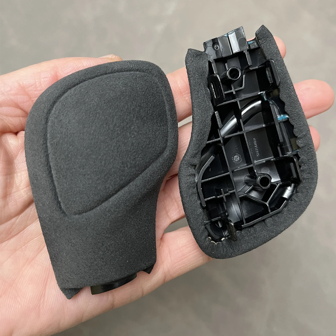 Замшевая кожаная боковая крышка ручки переключения передач с матовым DSG для VW Golf 6