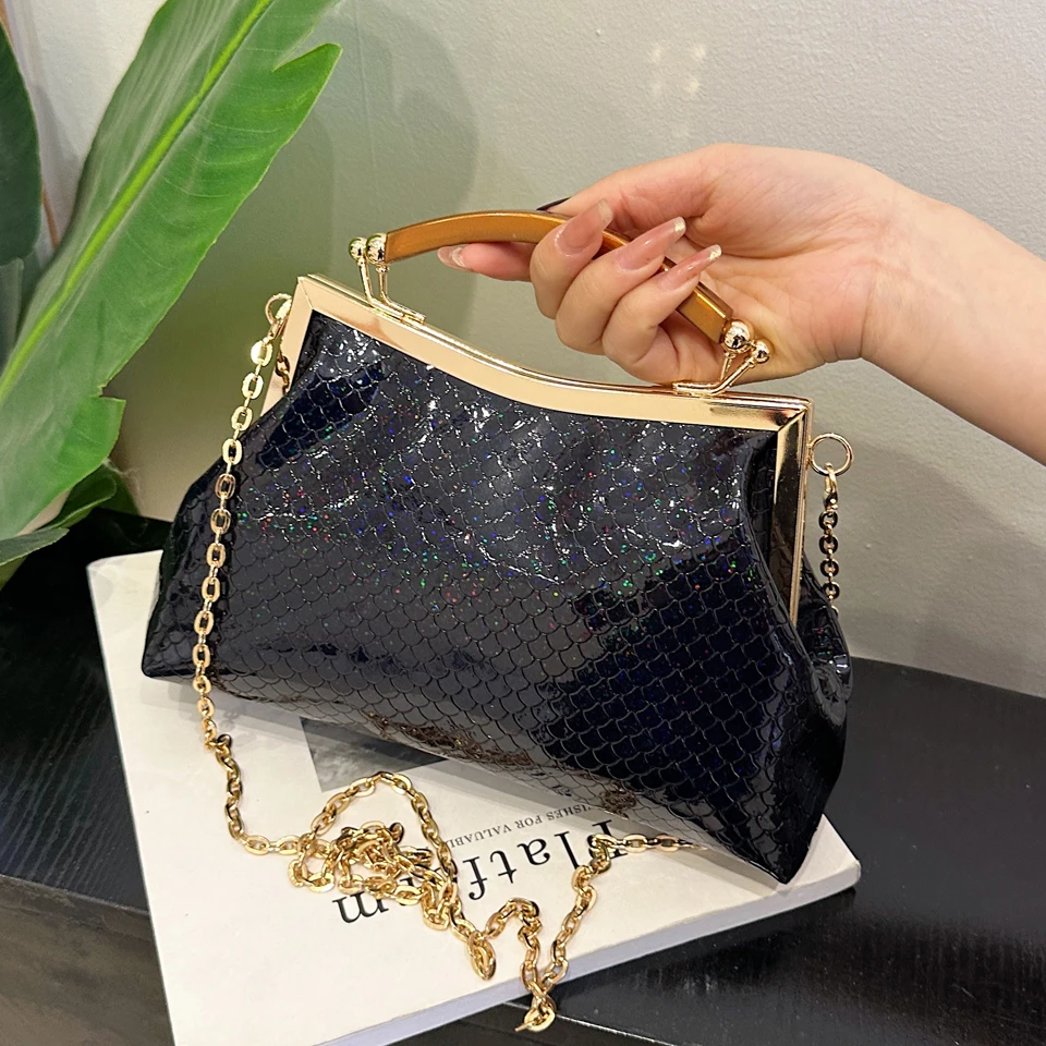 

Colorful Shoulder Bag Women's Evening Bag Fish scale pattern Party Handbag For Women PROM Exquisite Crossbody Bags For Women