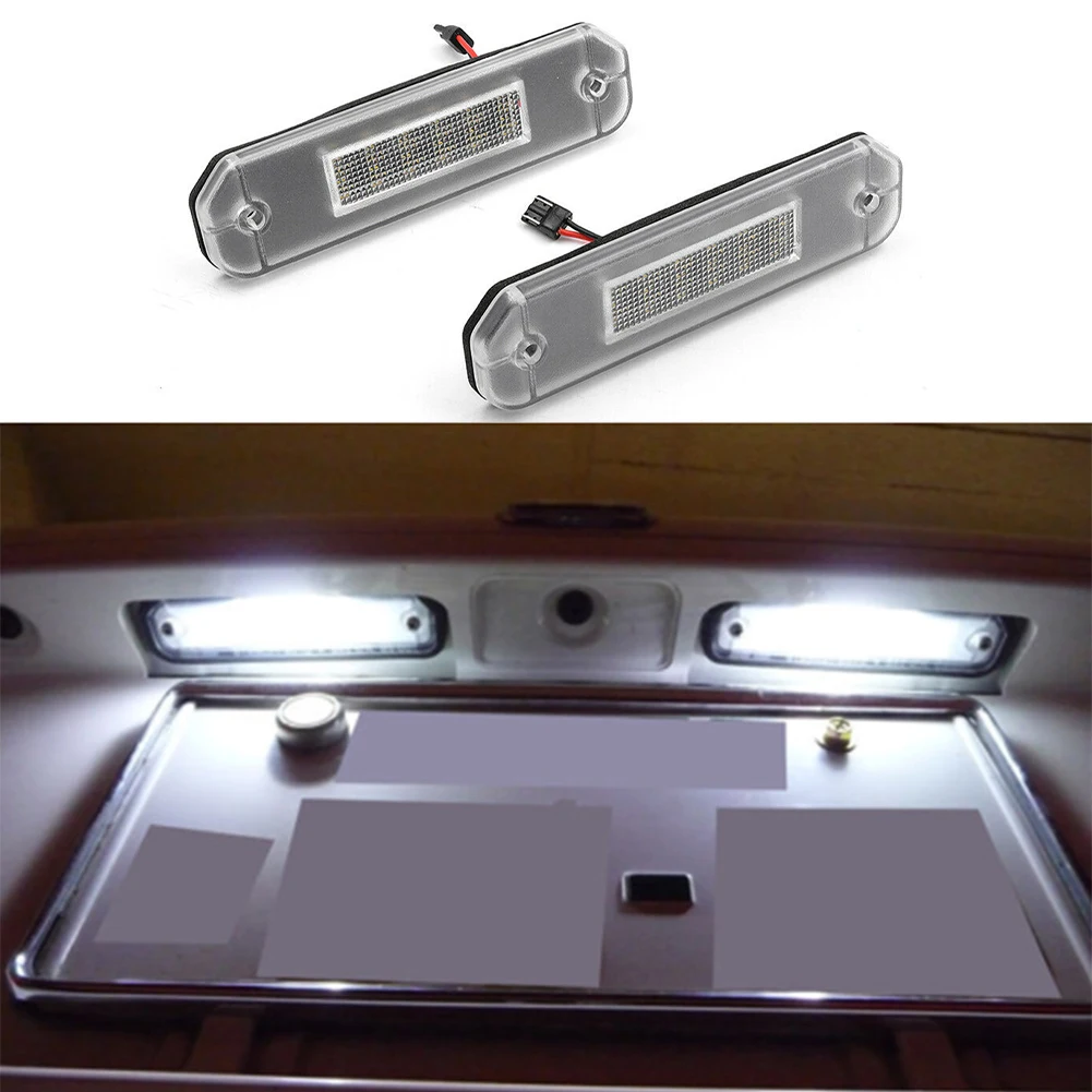 

2pcs LED White License Plate Light 8V-15V 6000K-6500K 3W For Honda Civic EJ EK EM EK9 EK4 Del Sol 92-00 3528SMD External Light