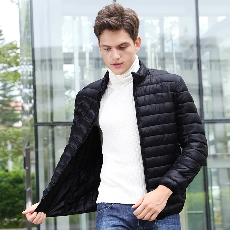 Fashion Parkas Male Thick Winter Overcoat Men's Casual Jacket Warm Windbreaker 2022 Classic Windproof Man Light Parkas Jacket