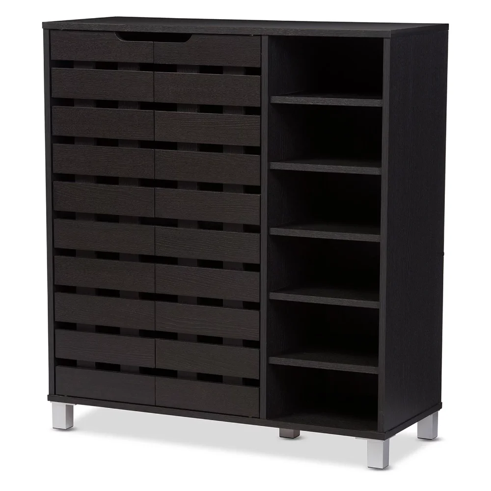 

SR-002-ESPRESSO Shirley 2 Door Shoe Cabinet,Strong and Durable,13.85 X 34.16 X 38.06 Inches