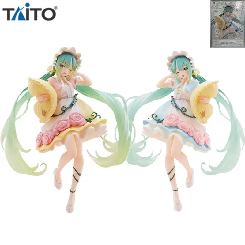 

TAITO Original Hatsune Miku Anime Figure Fairy Tale Wonderland Sleeping Beauty Miku Action Figure Toys for Boys Girls Kids Gifts