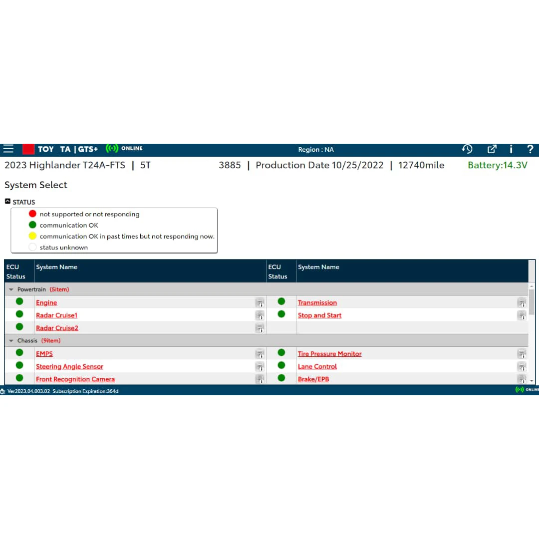 Онлайн-аккаунт GTS+ для программного обеспечения Agent Lite Toyota Lexus Diagnostic Scantool Global
