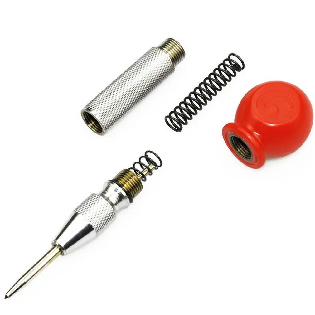 NEW Automatic Center Pin Punch Spring Loaded Marking Starting Holes Tool Wood Press Dent Marker Woodwork Tool Drill Bit images - 6