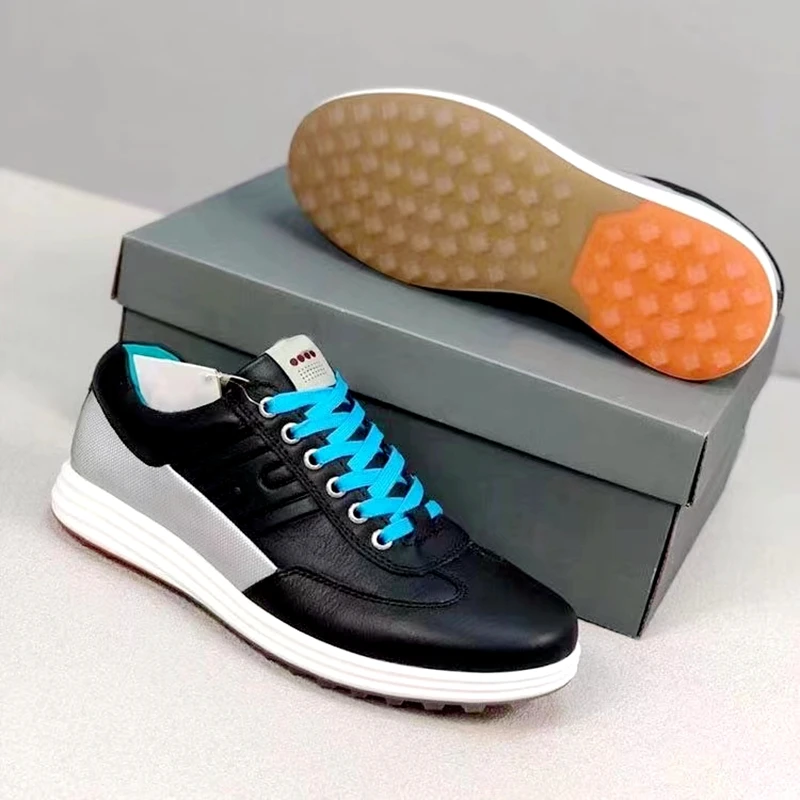 Sports Sneakers Men's Grip non-slip Wear-resistant Leather Material Men's Hiking Shoes Running Casual Shoes