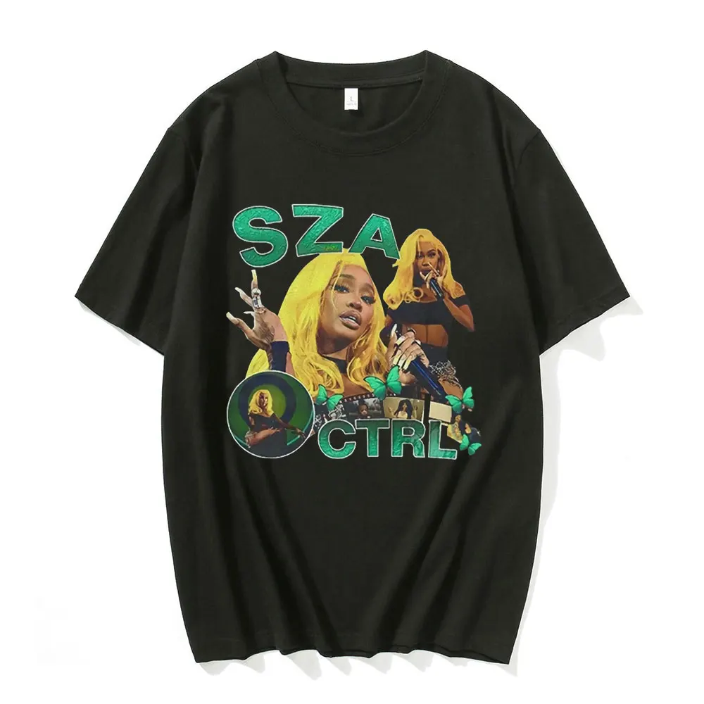 

SZA Good Days Graphics T-shirt Hip Hop Rapper 90s Vintage T Shirt Summer Men Women Clothing Black T-shirts Oversize Streetwear