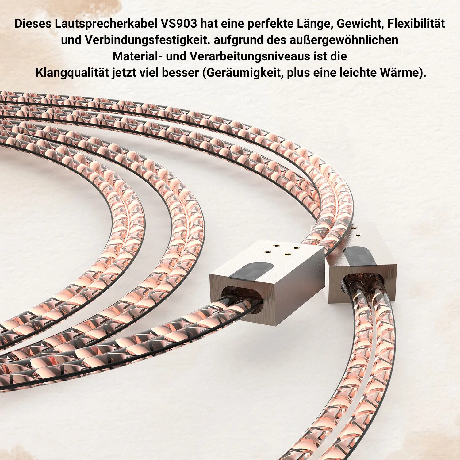 Пара вибрачных VS903 плоский акустический кабель HIFI с разъемом типа банан из чистой