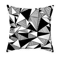 skin plush abstract throw pillow cover for home decoration with delicate print pillowcase for sofa bedroom hidden zipper