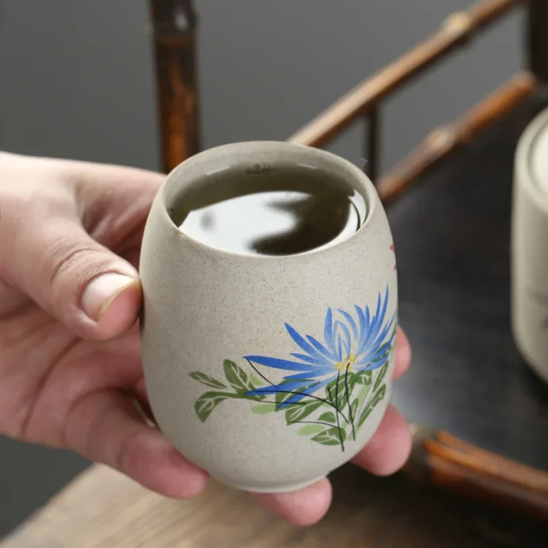 CHANSHOVA - керамическая чайная чашка в китайском стиле ретро из грубой керамики