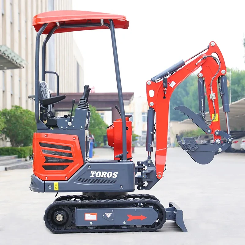 

China Diesel Mini Excavator 1.2ton Manufacturer Earth-moving Machinery Price Small Digger 1200kg Multifunctional Mini Escavatore