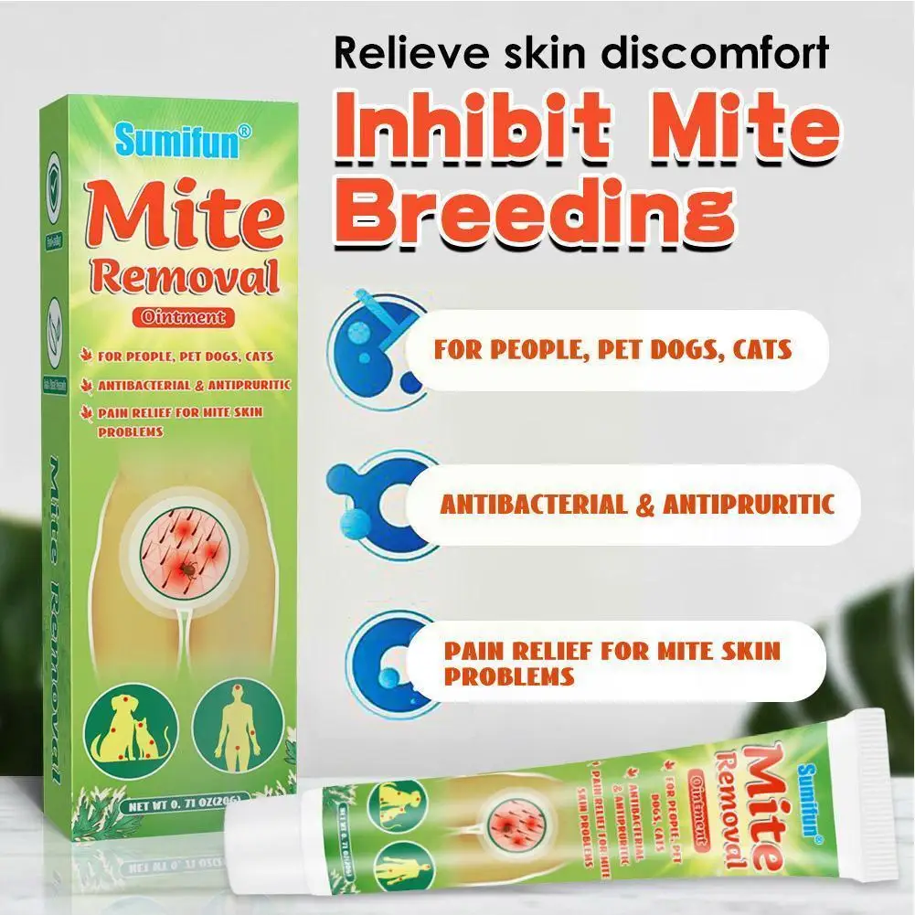 

20g Mite And Lice Remove Cream Natural Herbal Psoriasis Pain Cream Relief Anti-bacterial Skin Eczema Itching Care Dermatiti Y4k3