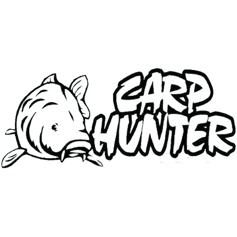 

Car Sticker Creative Carp Hunter Fishing Vinyl Sticker Car Motorcycle Bumper Rear Window Body Decoration Decals Waterproof,16cm