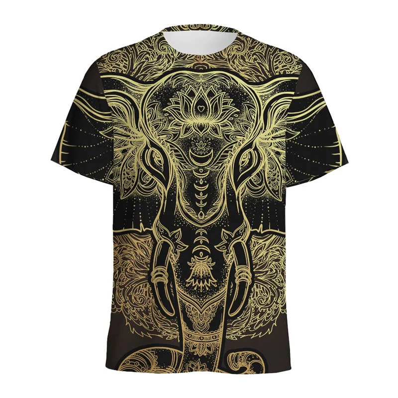 Футболка мужская с 3D-принтом слона