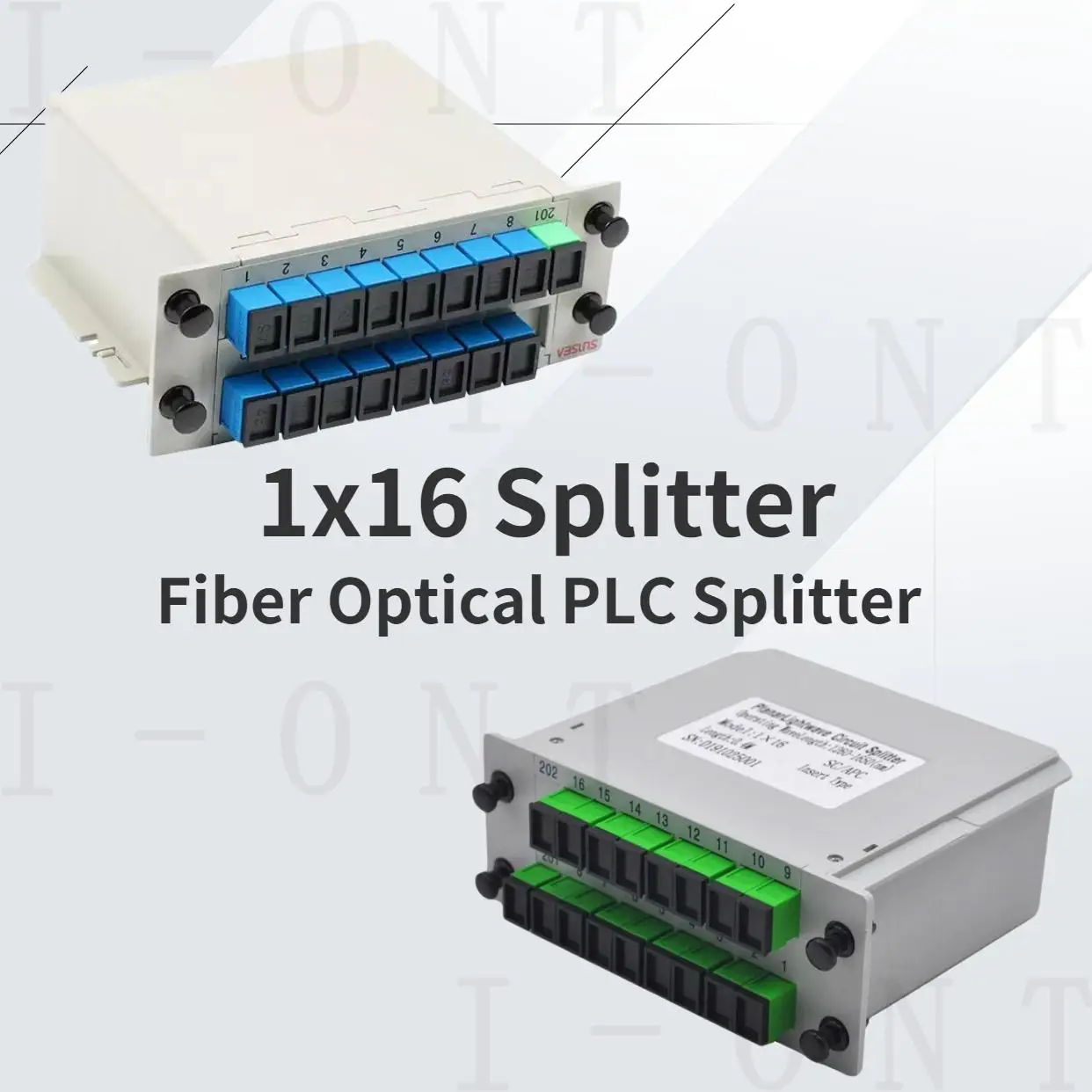 1x16 Splitter LGX Box Cassette Card Inserting SC/APC PLC splitter Module 1:16 16 Ports Fiber Optical PLC Splitter Free Shipping
