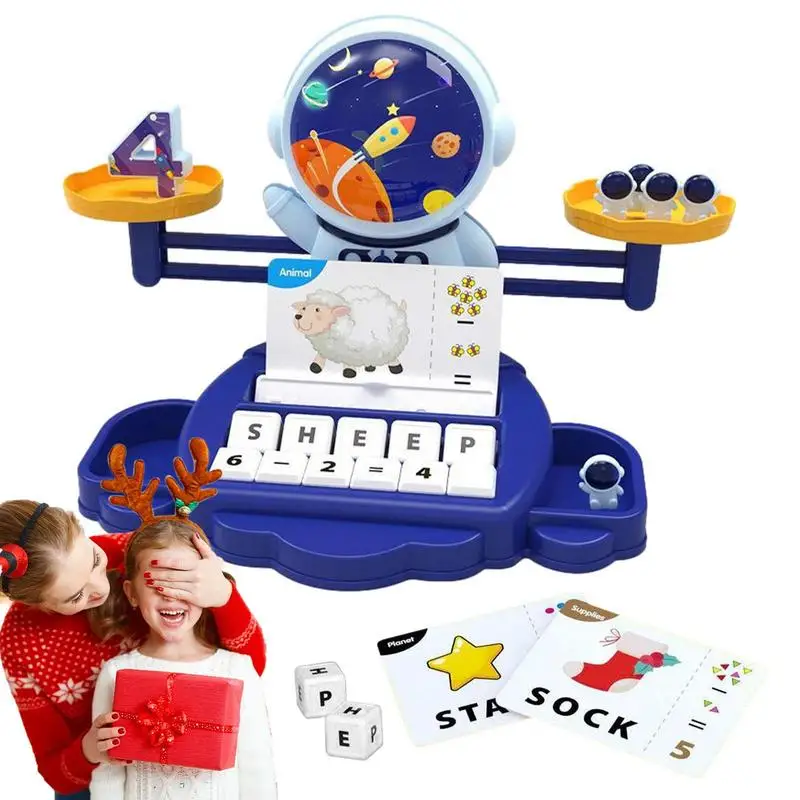 

Подсчет баланса математические игры астронавт игры игрушки весы Монтессори цифровая подсчет игрушка портативные Ранние развивающие игрушки