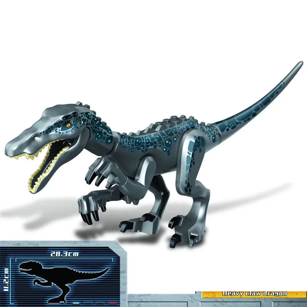 

Jurassic World Brutal Raptor Building Blocks Dinosaur Bricks Baryonyx Winged Raptor Assemble Dino Toys For Children Kids