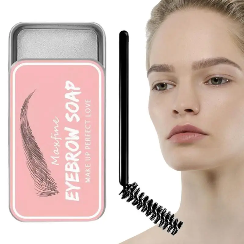 

Eyebrow Soap Long Lasting Brows Styling Wax Waterproof Smudge Proof Eyebrow Styling Wax Pomade For Natural Brows