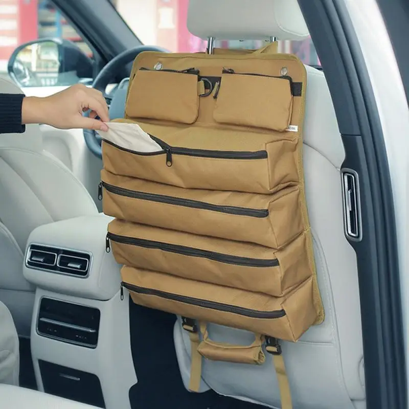 

Tool Roll Organizer Multi Pocket Hanging Tool Roll Portable Tool Organizer Carrier Bag Multifunctional Storage Bag Foldable