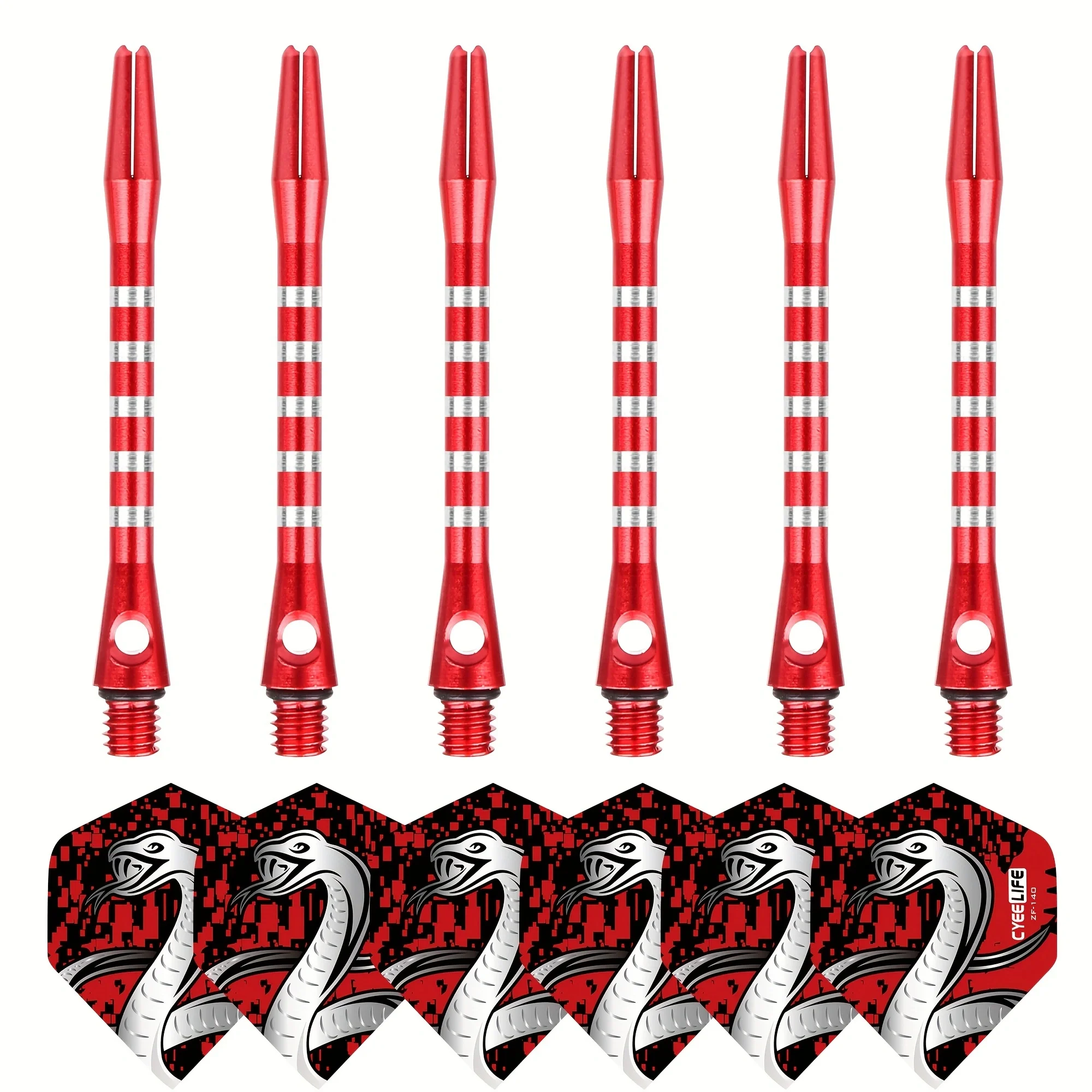 Cyeelife аксессуары для игры в Дартс: 6 алюминиевых стержней (2ba)+ хвостовых плавников