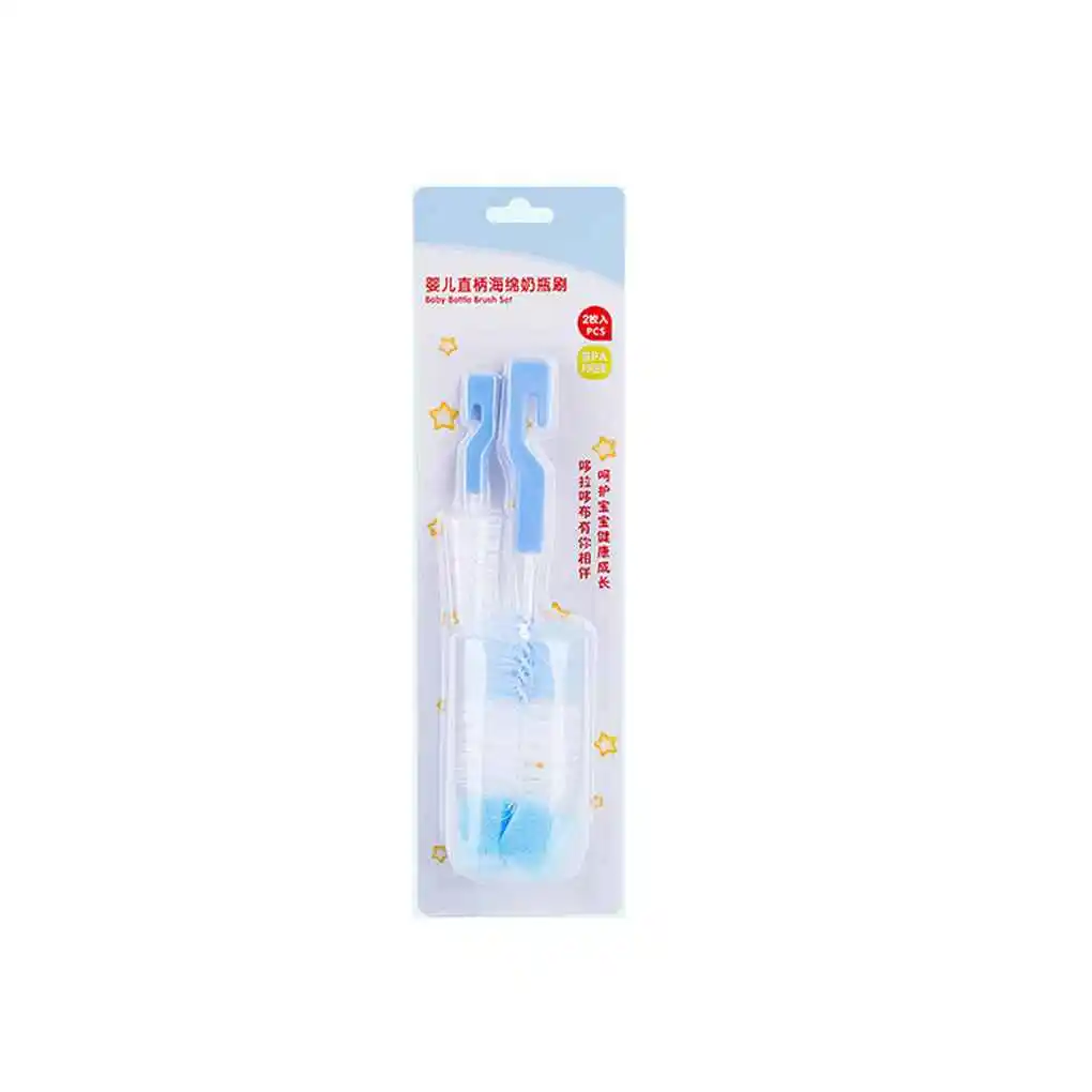 

2PCS Set Bottle Sponge Cleaning Brush Cleaner Cups Nursing Milk Bottle Nipple Portable Travel Home Bottle Brush