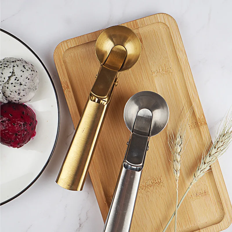 

Ice Cream Scoops Stacks Stainless Steel Ice Cream Digger Non-Stick Fruit Ice Ball Maker Watermelon Ice Cream Spoon Tool