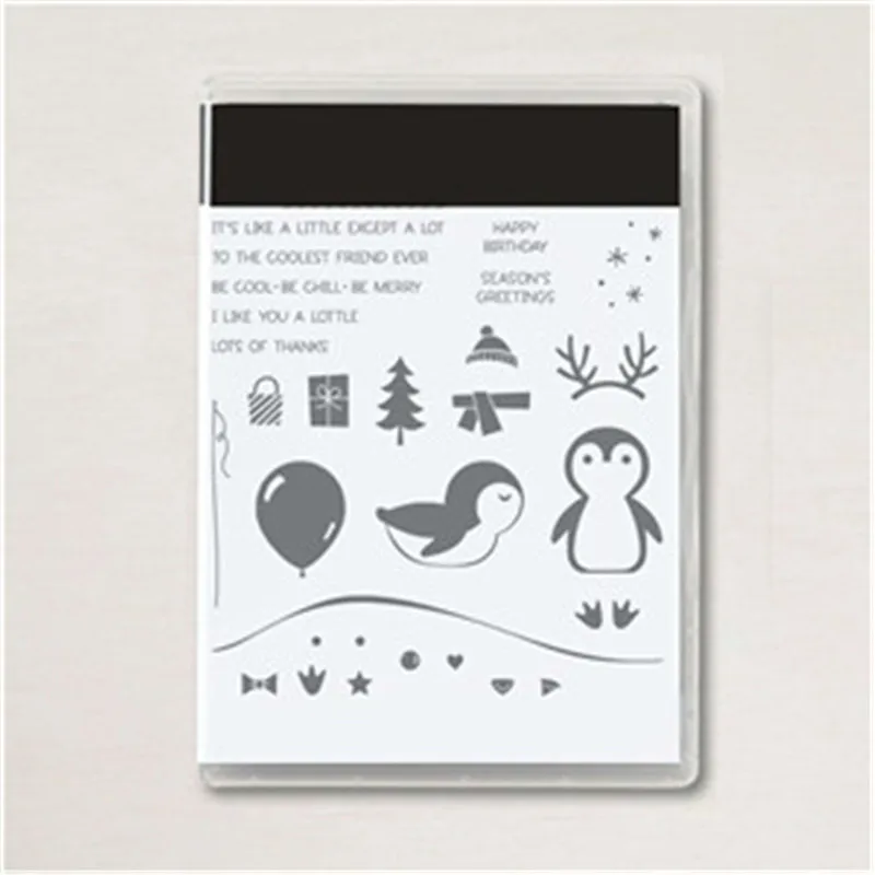 

Christmas Metal Cutting Dies And Silicone Stamps For Scrapbooking Album Paper Card Embossed Template 2023 New PENGUIN PLACE