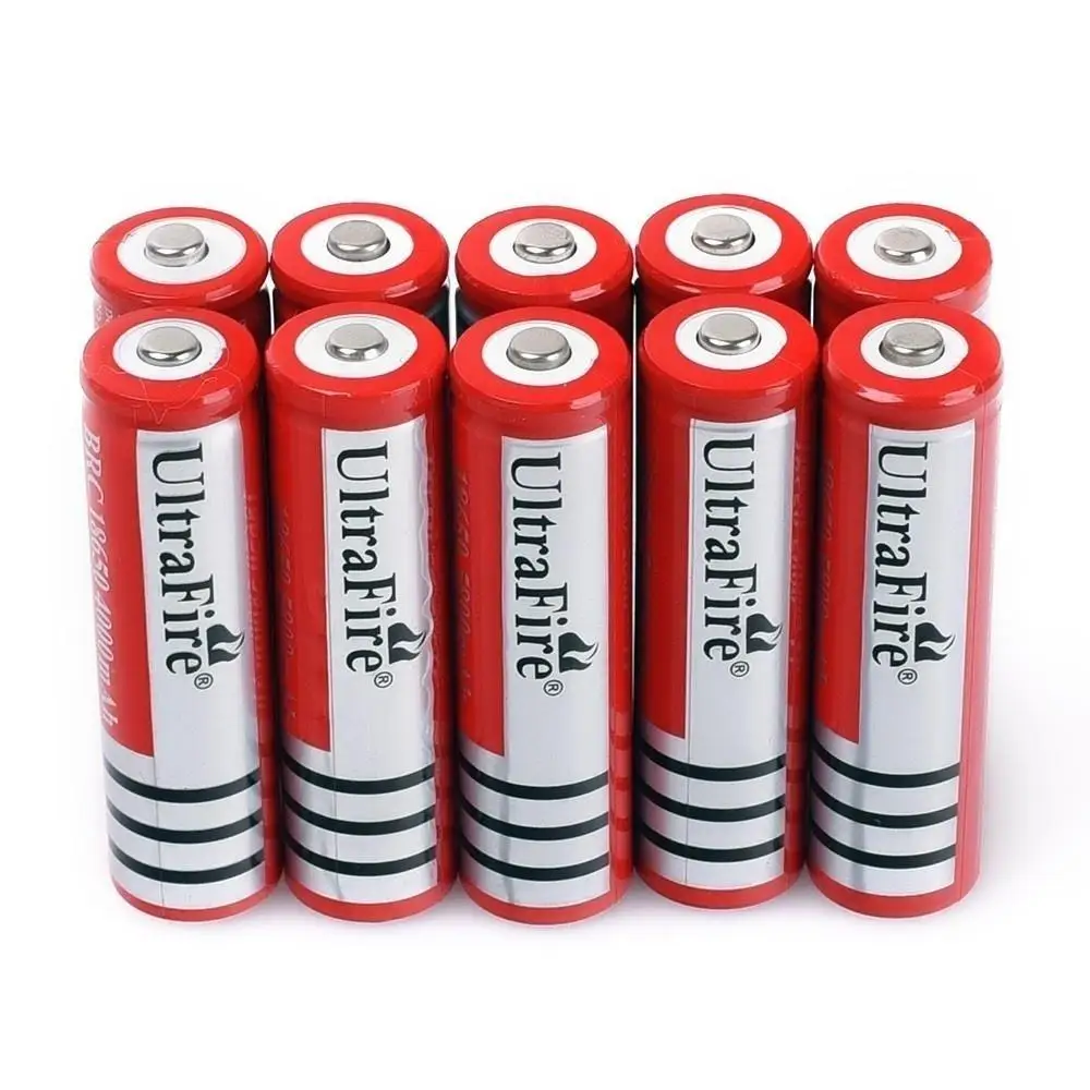 

RED 18650 3.7V Rechargeable Battery 4800mAh for LED Flashlight and Laser Pen Color Red