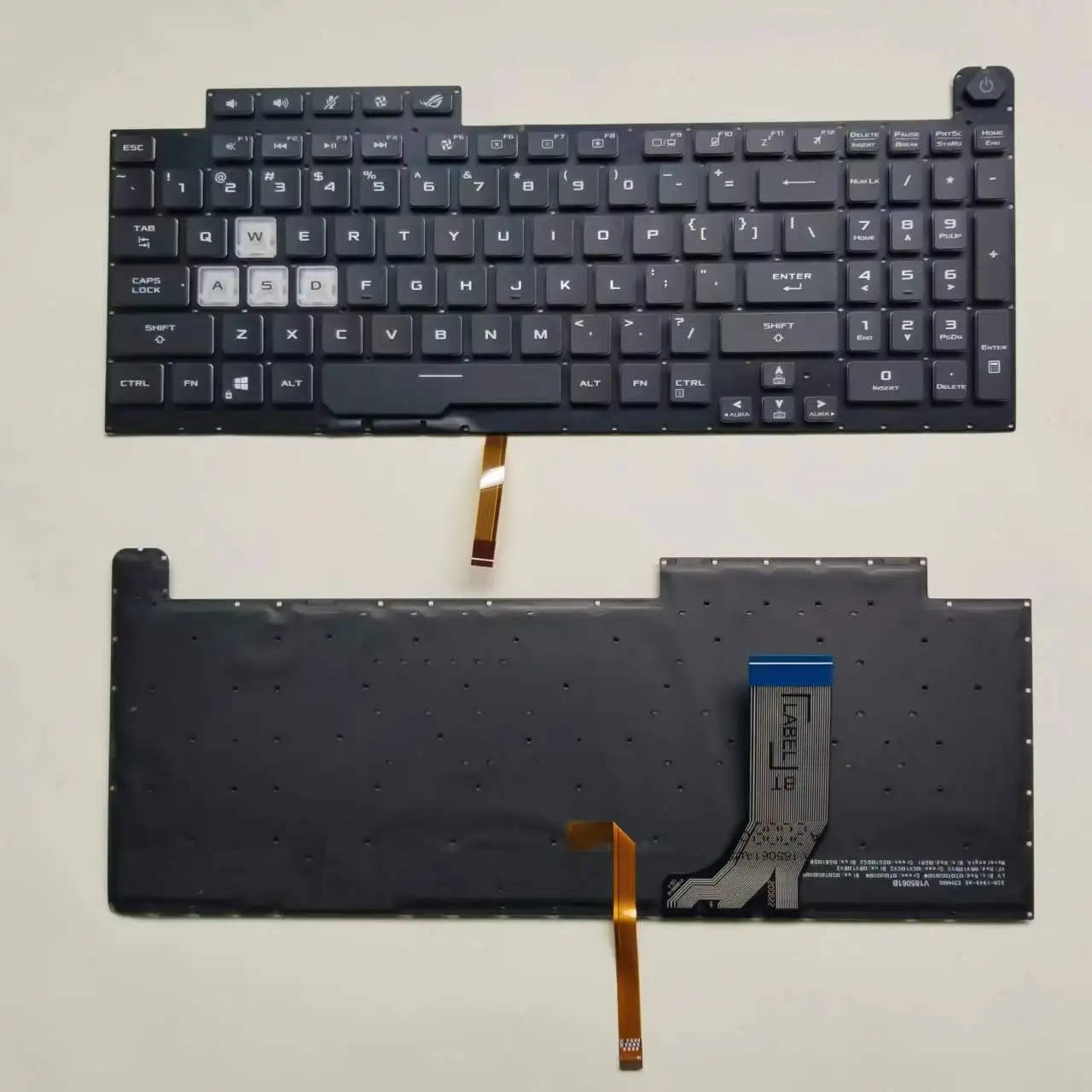 

New US French Russian RGB Backlit Keyboard For Asus ROG Strix G17 G731 G731G G731GT G731GU G712 G712LU G712LV English RU FR