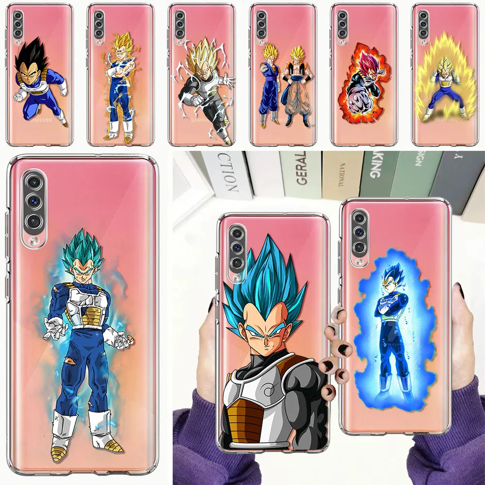 

Clear Case For Samsung Galaxy A50 A70 A30 A40 Note 20 Ultra 10 Plus 10Lite 9 8 A20 A10 A20e Phone Cover Dragon Ball Vegeta Funda