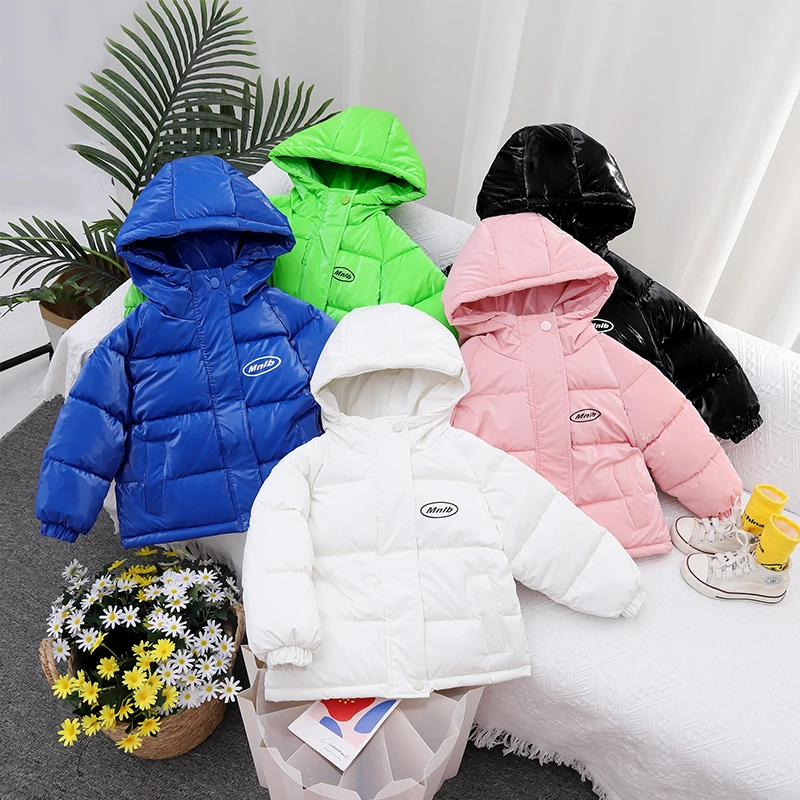 

Детская зимняя утепленная куртка с капюшоном, с надписью