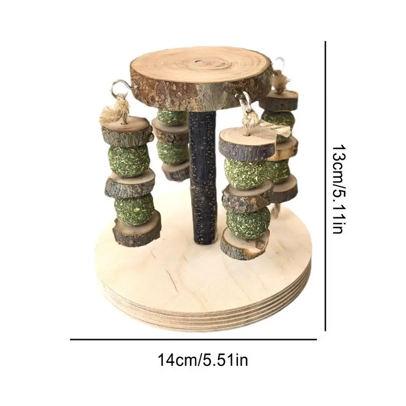 w gryzieniu dla chomików Drewniana zabawka do żucia Wielofunkcyjna królików Zabawki wzbogacające Chomik