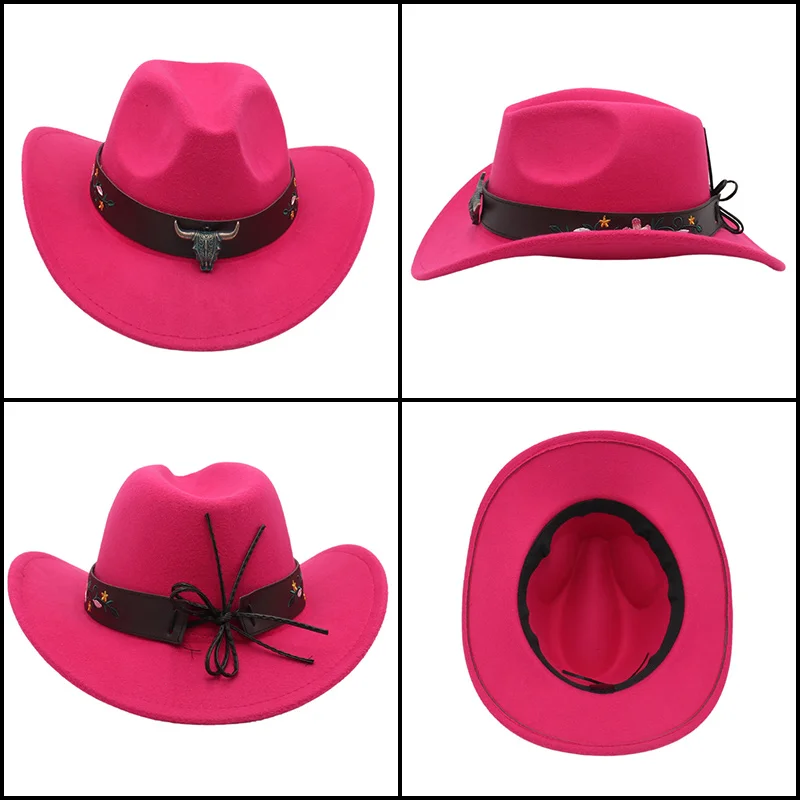 Ковбойская шапка в тибетском стиле для мужчин и женщин осень 2022 черные широкие