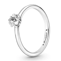 original moments celestial sparkling star solitaire ring for women 925 sterling silver wedding gift pandora jewelry