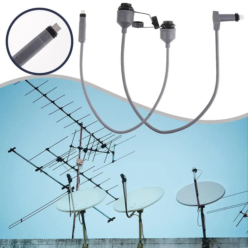 Переходник-удлинитель для StarLink прямоугольный со штекером V2 Gen2 Spx Rj45 A2y3