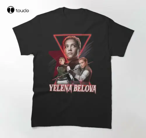 

Новинка, футболка Yelena Belova, черная вдова, тяжелая хлопковая футболка унисекс