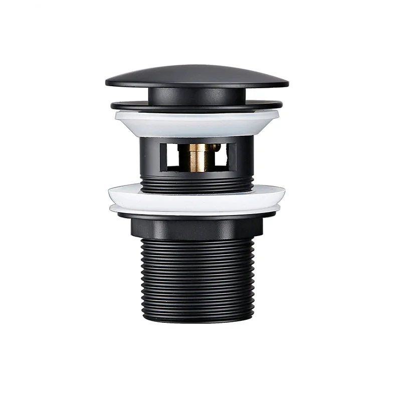 

with Stopper Waste Hole First-Class Sink Strainer Matte Black Bathroom Bathroom Sewer Plug Sink Accessories Pop-Up Pipe