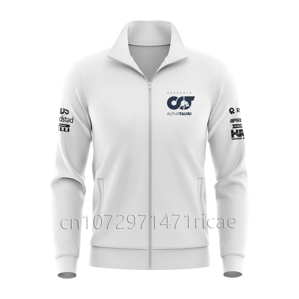 

2023 Scuderia Alpha Tauri Team Formula One Jaket Zip-Up Seragam Tim Jersey Balap F1 MOTO Hoodie Kaus Bersepeda Kemeja Pria